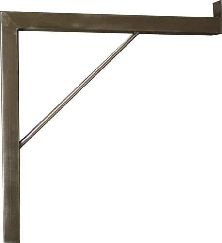 Wall console made of stainless steel 450x450 mm heavy load angle