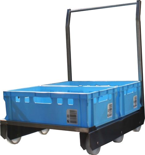 Stainless steelt trolley with push handle